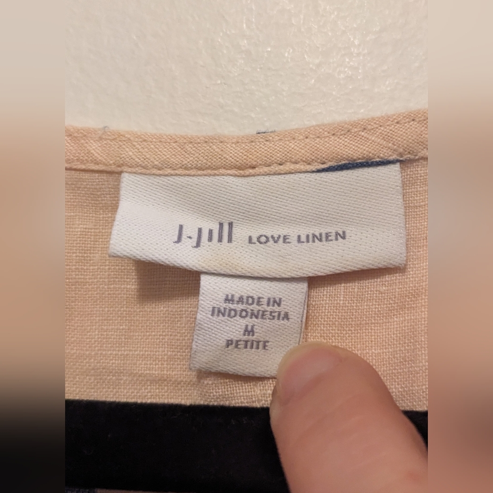 J. Jill Love Linen Sleeveless V-Neck Maxi Dress 100% Linen sz MP NWOT - Picture 4 of 9